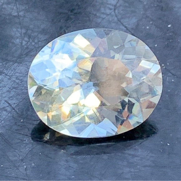 💎 CERTIFIED 6.69 CRT~Natural Aquamarine Oval Brilliant Cut Gemstone - Picture 4 of 17